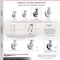 Service Caster 6 Inch Kingpinless V Groove Semi Steel Caster Brake & Swivel Locks 2 Rigid, 2PK SCC-KP30S620-VGR-SLB-BSL-2-R-2 - alternate 4